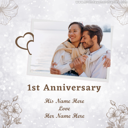Anniversary Photo Frame  A Personalized Gift for Your Favorite Couple