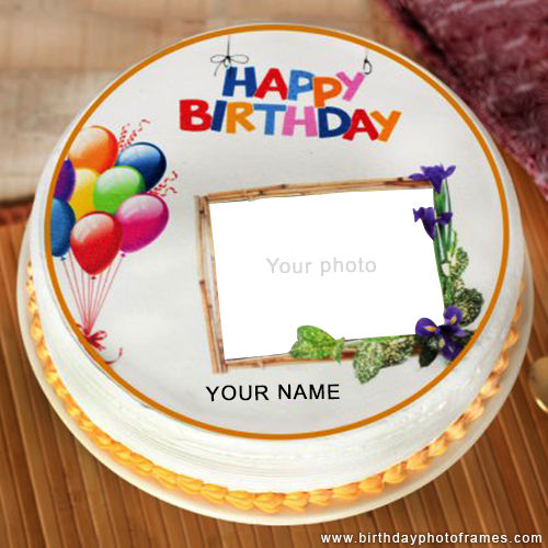 Beautiful Kids happy Birthday Cake Wishes with Name and Photo