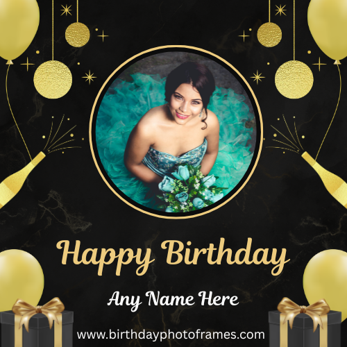 Birthday Photo Frames Online with Name and Photo Free