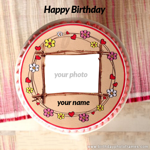 Birthday Wishes Birthday Cake with Name and Photo