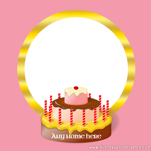 Birthday Wishes with Name and Photo Editor Online