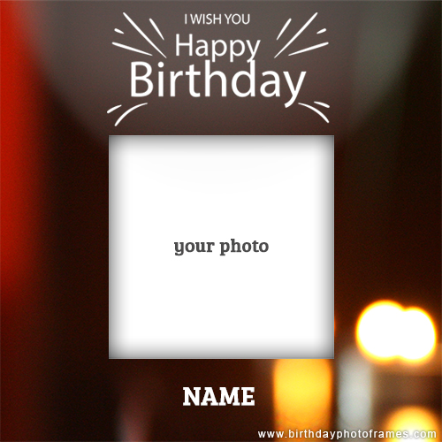 Birthday card with photo