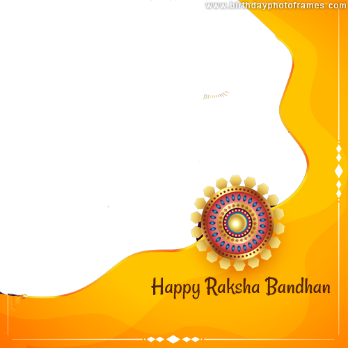 Customize Happy Raksha Bandhan 2021 card with Name and Photo