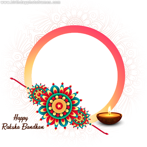 Download Happy Raksha Bandhan wishes Card with Name and Photo Pic