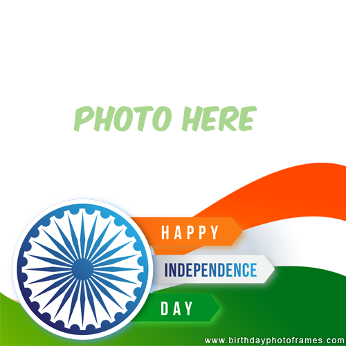Edit photo on Independence Day photo frame free online