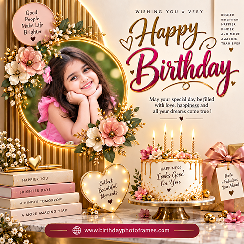Free Happy Birthday Card with Photo Personalized Greeting