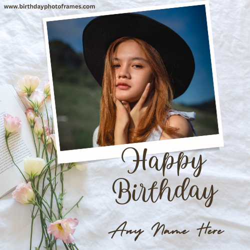Happy Birthday Cake With Name and Photo Edit Free Download Online