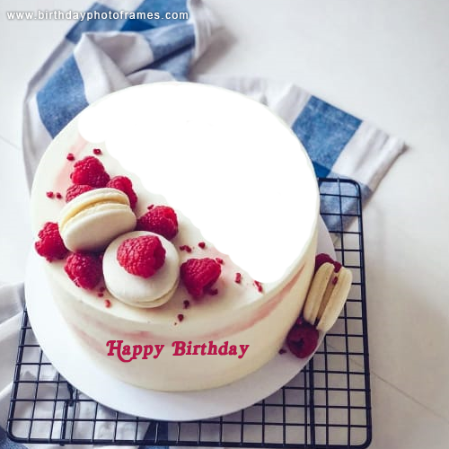 Happy Birthday Cake with Name and Photo Download