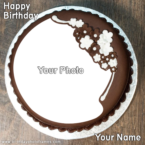 Happy Birthday Cake with Name and photo Functionality