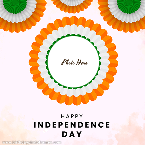 Happy Independence Day wish with photo editor