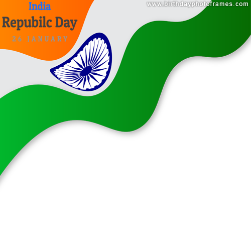 Happy Republic Day Greetings with Name and Photo