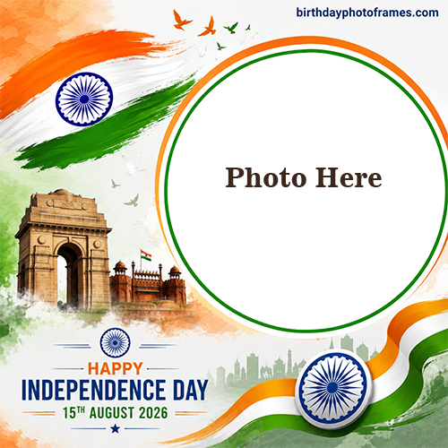 Independence Day 2026 Photo Frame Free August 15 Photo Editor