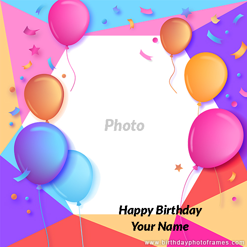 Make your own birthday card with photo for free