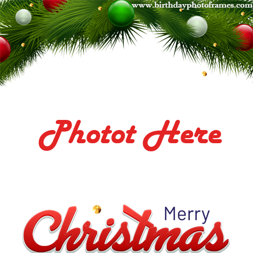 Merry christmas 2020 photo frame free download