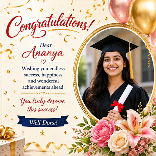 personalized congratulations greetings cards with name and photo free online