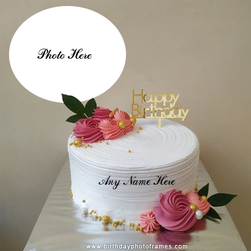 Birthday Cake With Name And Photo edit 