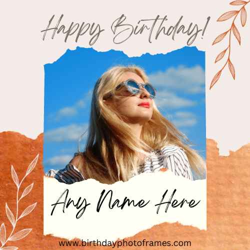 Popular Birthday card with name free edit