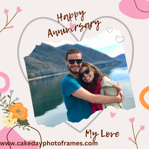Wishing you a happy anniversary card and personalized photo