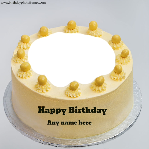 Birthday Cake With Name And Photo Edit Birthdayphotoframes Com