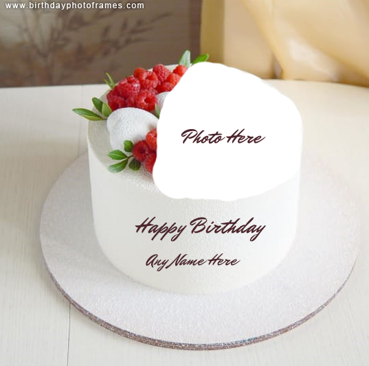 editable birthday cake with name and photo edit