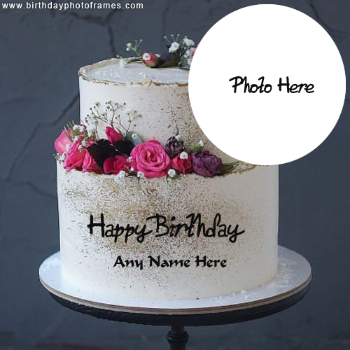 happy birthday image cake with name and photo download