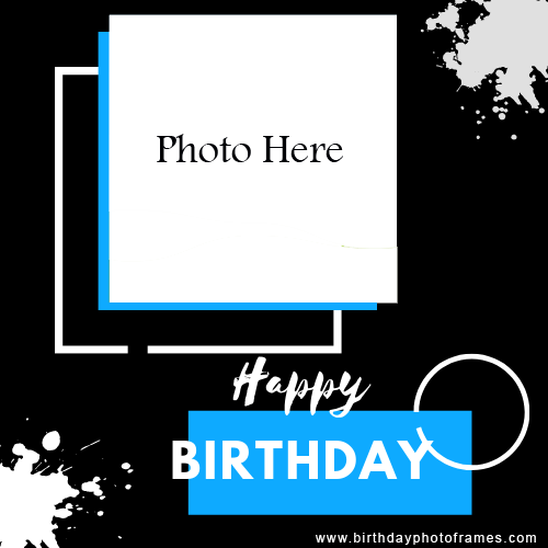 unique Happy Birthday Photoframe greeting card