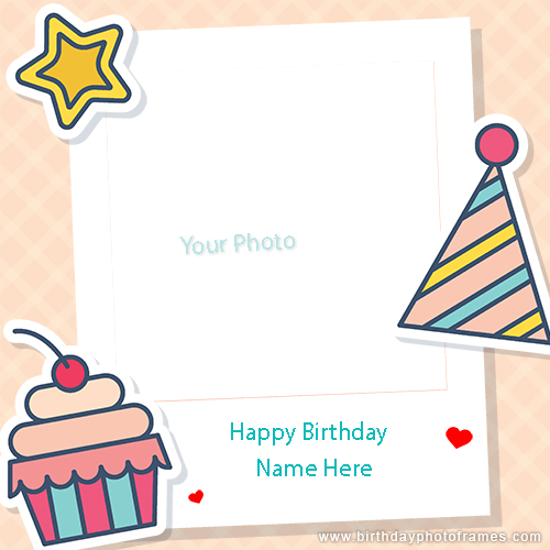 Birthday card maker with photo