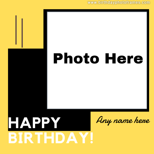 Create birthday card with photo