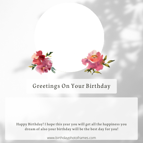 Latest Happy birthday wishes card with name and photo edit