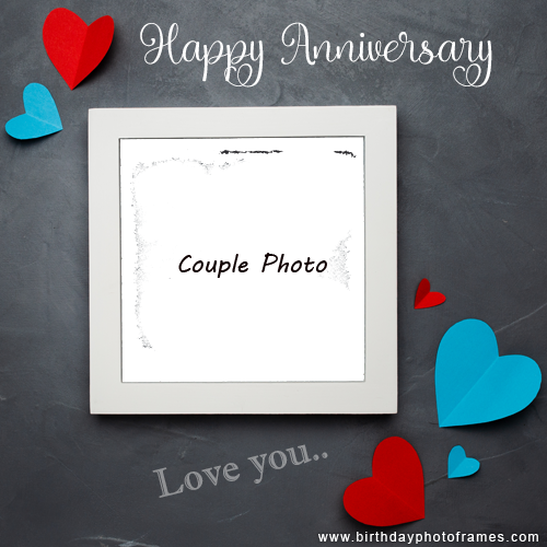 Special Happy Anniversary wishes card with picture