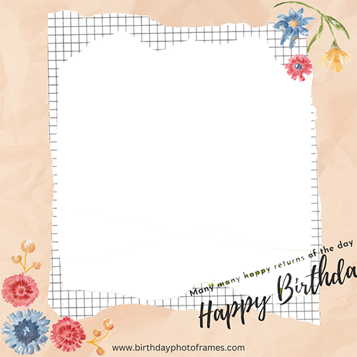 happy birthday card with image editor